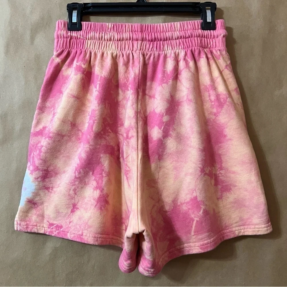 Frankies Bikinis Burl Sweatshort Sherbet Tie Dye High Rise Pull-On Shorts Size M